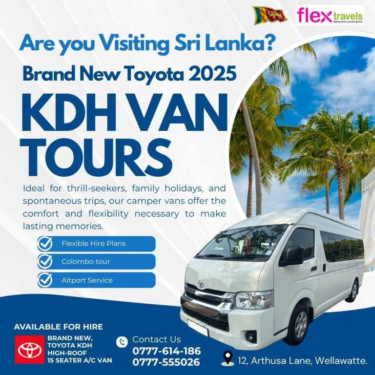 KDH VAN for hire in Wellawatta Sri Lanka